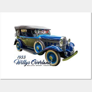 1933 Willys Overland Deluxe Sport Touring Posters and Art